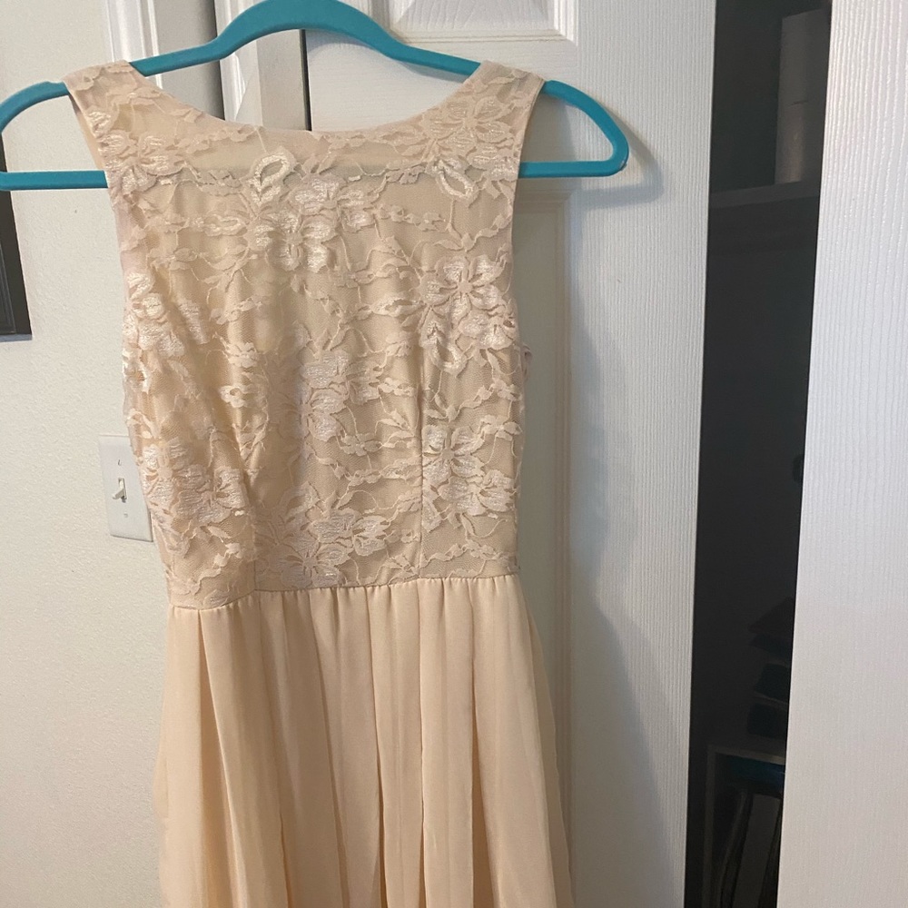 Beautiful lace sheer lined mini dress